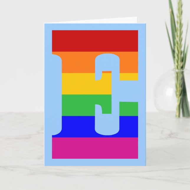 Rainbow Letter E (Vorderseite)