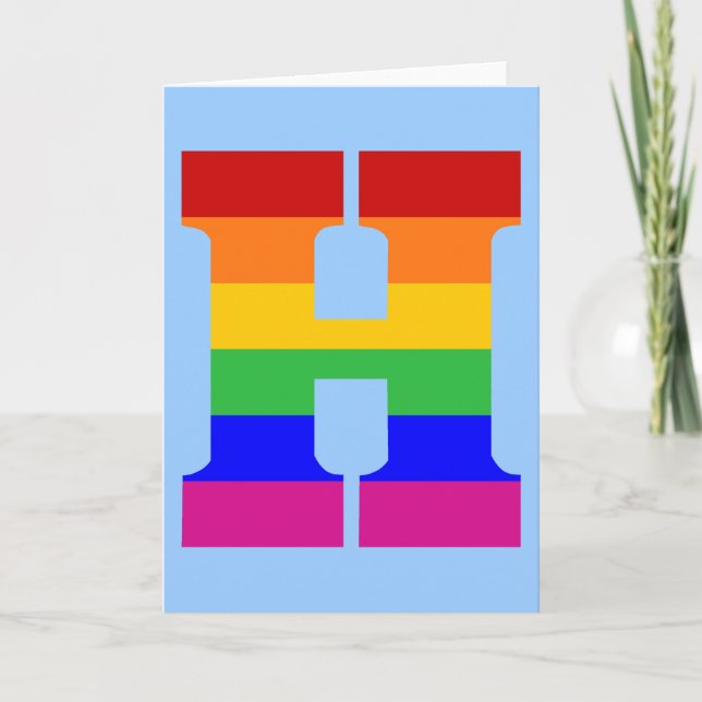 Rainbow Letter H (Vorderseite)