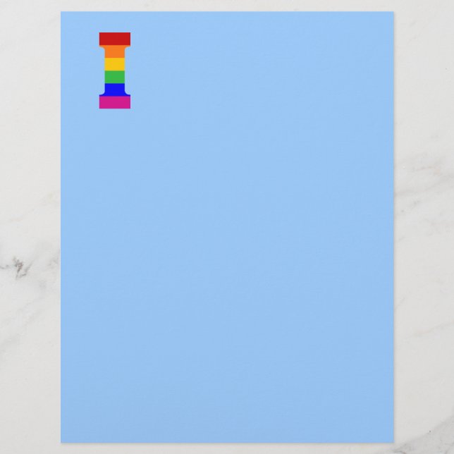 Rainbow Letter I (Vorderseite)