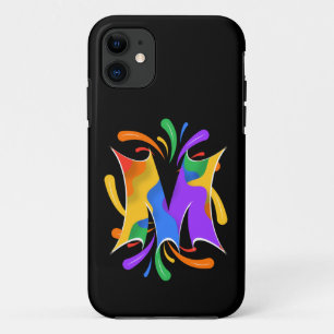 Rainbow Letter M Monogram Abstrakt Case-Mate iPhone Hülle