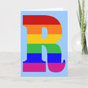 Rainbow Letter R