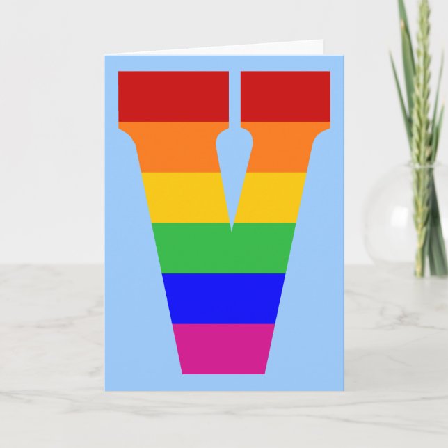 Rainbow Letter V (Vorderseite)