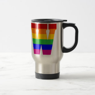 Rainbow Letter W, Rainbow Letter W Reisebecher