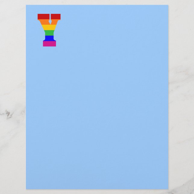 Rainbow Letter Y (Vorderseite)