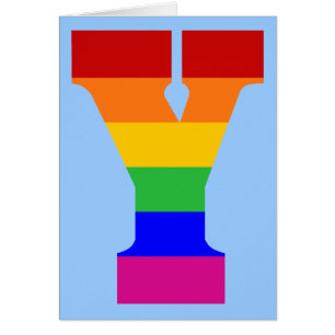 Rainbow Letter Y
