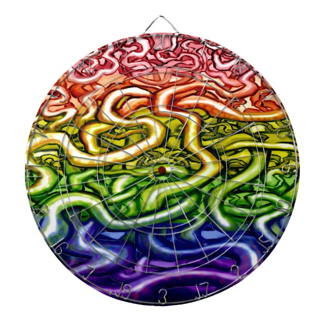 Rainbow LGBQT Dartscheibe (vorne)