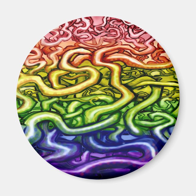 Rainbow LGBQT Magnet (Vorne)