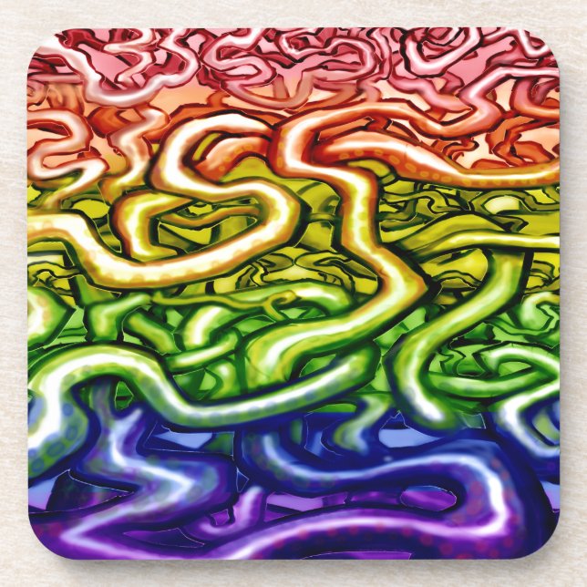 Rainbow LGBQT Untersetzer (Vorderseite)