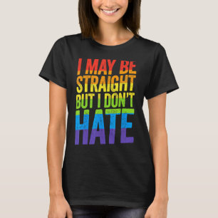Rainbow Lgbt Ally März ich mag gerade sein, aber i T-Shirt