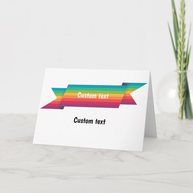 Rainbow LGBT CUSTOM-Karte Karte (Vorderseite)