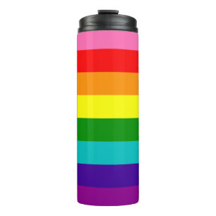 Rainbow LGBT gay flag Thermal Tumbler Thermosbecher