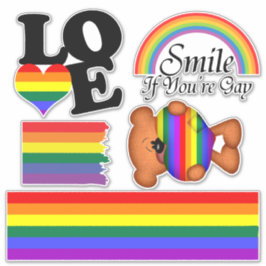 Rainbow LGBT Gay Pride Collection Aufkleber