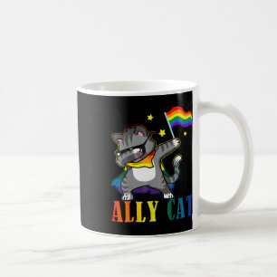 Rainbow Lgbt Lesbian Pride Funny Cat Dabbing Kaffeetasse