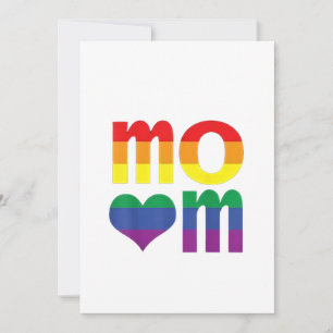 Rainbow LGBT Pride Monat Muttertag LGBT Feiertagskarte