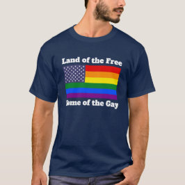 Rainbow LGBTQ Flag American Pride Diversity T-Shirt