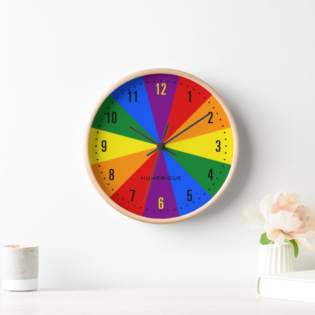 Rainbow LGBTQ Flag American Pride Diversity Uhr (Zuhause)