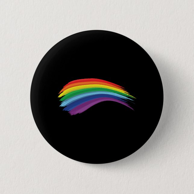 Rainbow Lgbtq Gay Button (Vorderseite)