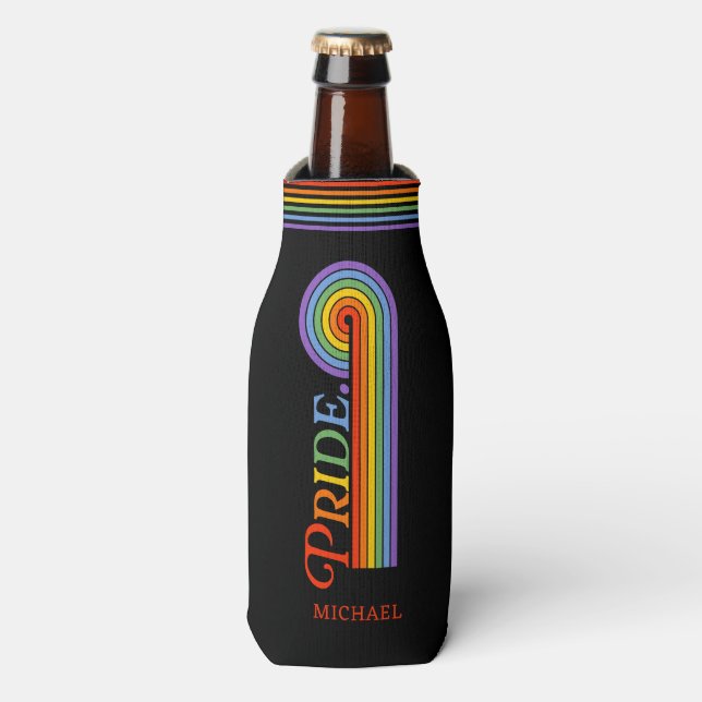 Rainbow LGBTQ Liebe Flaschenkühler (Flaschenvorderseite)