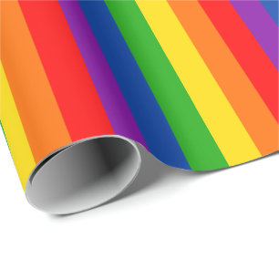 Rainbow LGBTQ+ Prix Flag, Gay Pride Colors Geschenkpapier