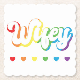 Rainbow LGBTQIA Lesbische Schwulenunterstützung Untersetzer