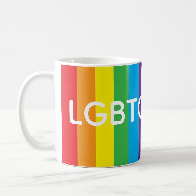 Rainbow "LGBTQIAPN+" Mug Kaffeetasse (Links)