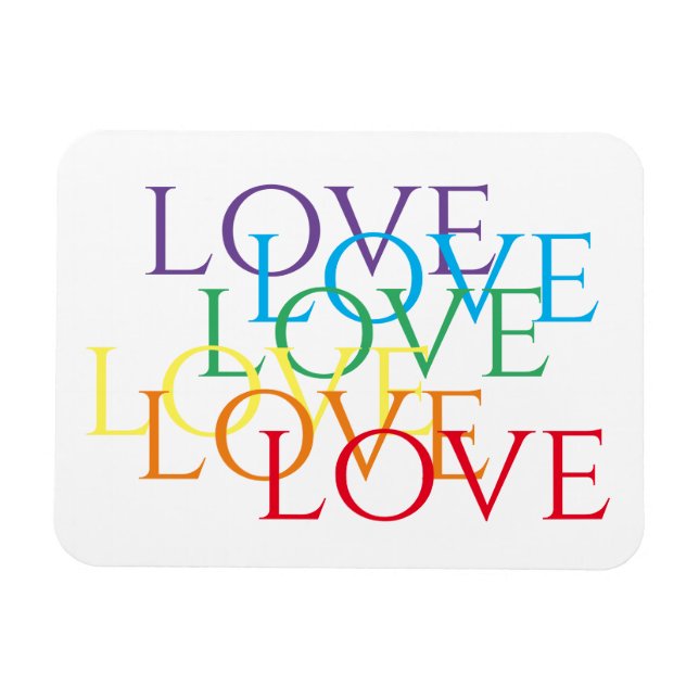 RAINBOW LIEBE 3x4 Flexible Magnet (Horizontal)