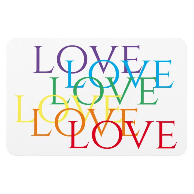 RAINBOW LIEBE 4x6 Flexible Magnet (Horizontal)