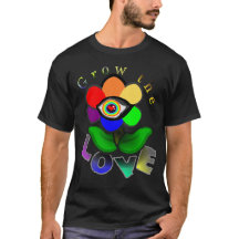 Rainbow Liebe Blume T - Shirt
