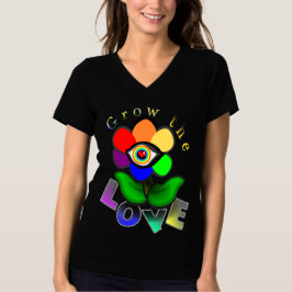 Rainbow-Liebe-Blume T-Shirt