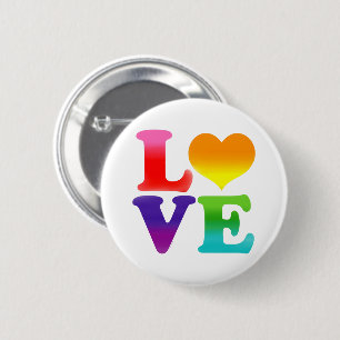 Rainbow-Liebe Button