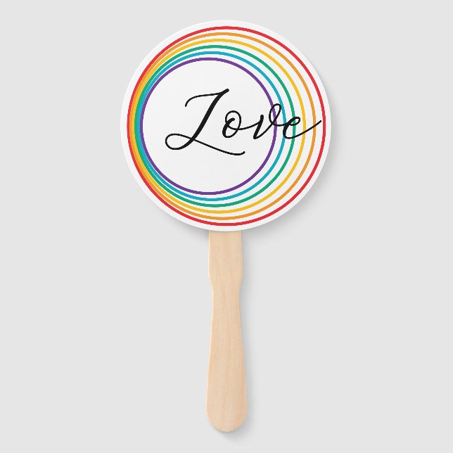 Rainbow-Liebe Fächer (Vorderseite)