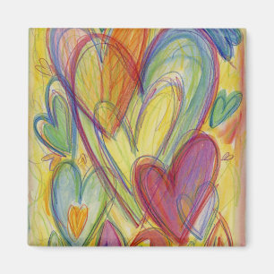 Rainbow-Liebe Herz des Inspiration-Kühlschrankmagn Magnet