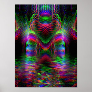 Rainbow-Liebe Herzplakat Poster