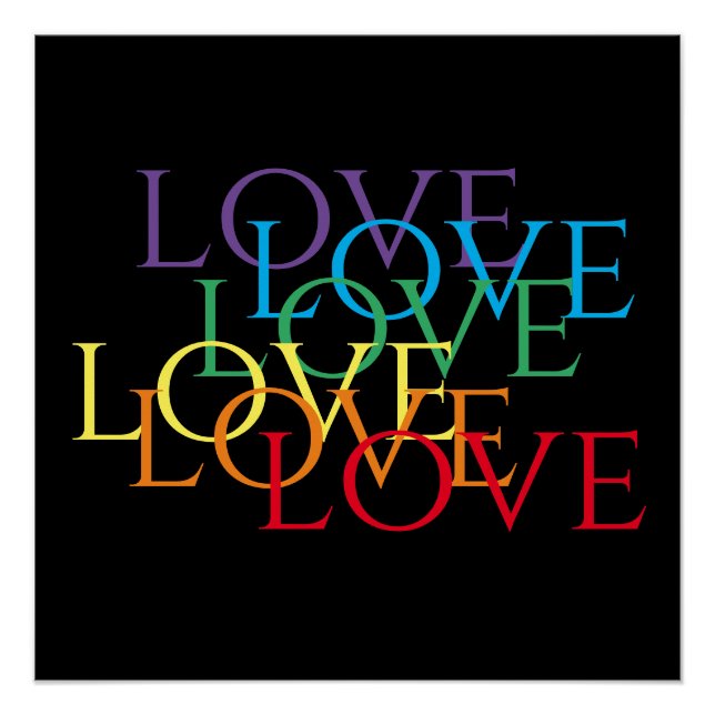 RAINBOW LIEBE II 20x20 Poster (Vorderseite)