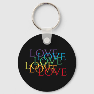 RAINBOW LIEBE II Aluminium Circle Schlüsselanhänge Schlüsselanhänger