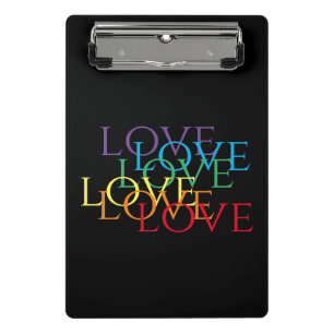 RAINBOW LIEBE II Mini-Zwischenablage Mini Klemmbrett