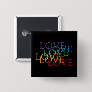 RAINBOW LIEBE II Square Button Button