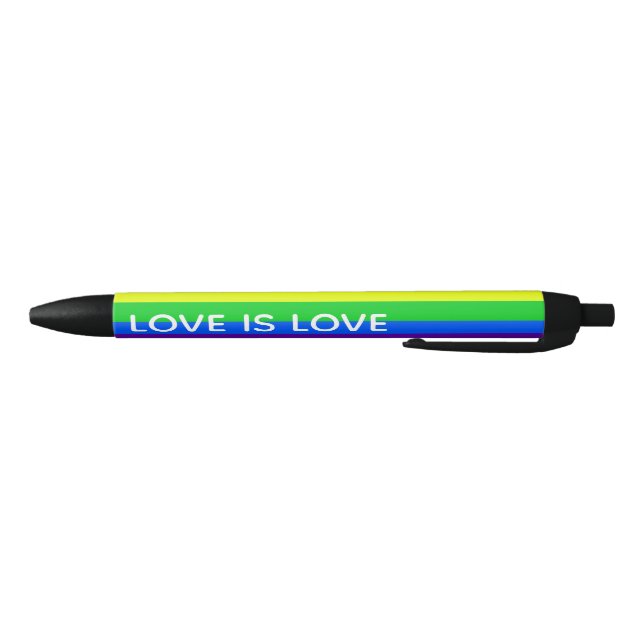 Rainbow Liebe ist Liebe Gay Pride LGBTQ Beautiful Kugelschreiber (Unterseite)