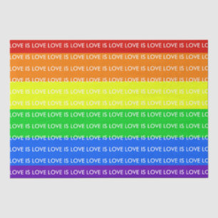 Rainbow Liebe ist Liebe Gay Pride LGBTQ Beautiful Seidenpapier