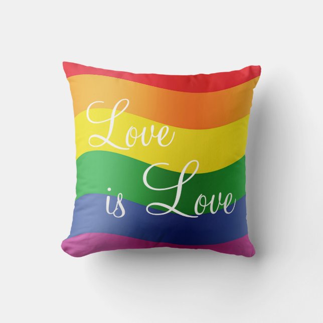 Rainbow Liebe ist Liebe Keuchkissen Kissen (Vorderseite)