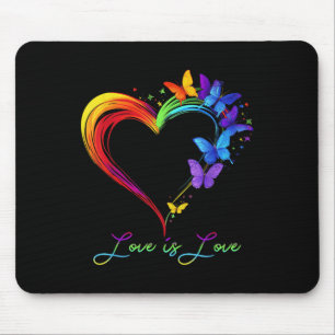 Rainbow Liebe ist Liebe Lgbt Gay Lesbian Pride But Mousepad
