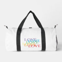RAINBOW LIEBE Kleine Duffel Tasche