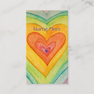 Rainbow Liebe Kunst-Business-Karte Visitenkarte