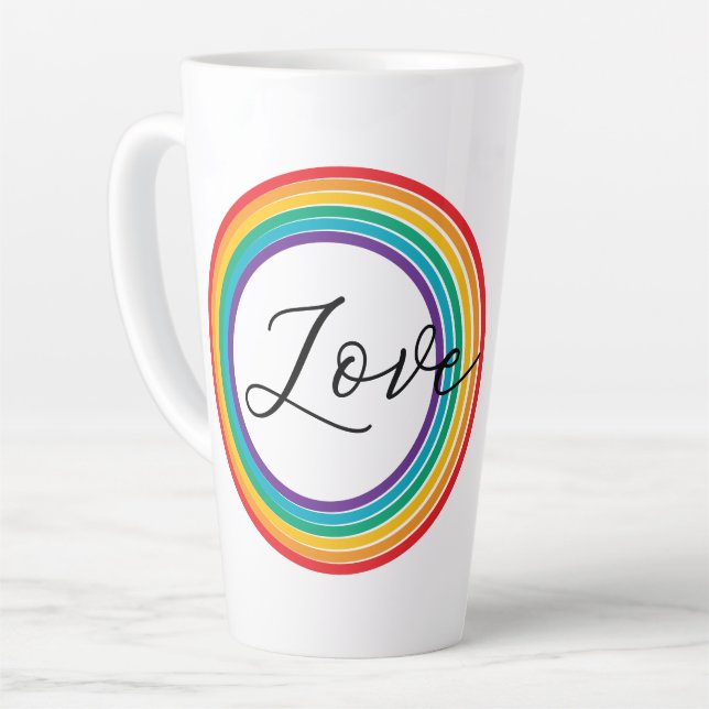 Rainbow-Liebe Milchtasse (Linke Ecke)