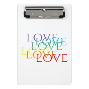 RAINBOW LIEBE Mini-Zwischenablage Mini Klemmbrett
