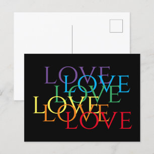 RAINBOW-LIEBE Postkarte II