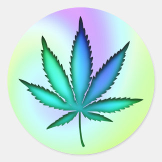 Rainbow-Liebe Runder Aufkleber