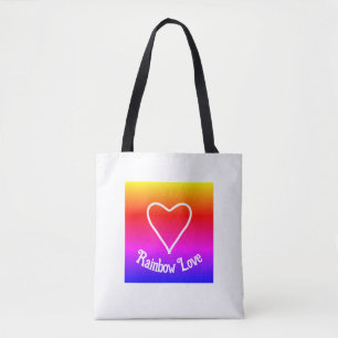 Rainbow Liebe Tote Bag farbenfroh Tasche
