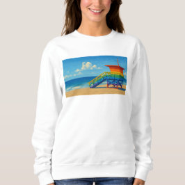 Rainbow Lifeguard von Venice Beach Sweatshirt