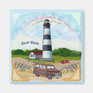 Rainbow Lighthouse Choice Magnet